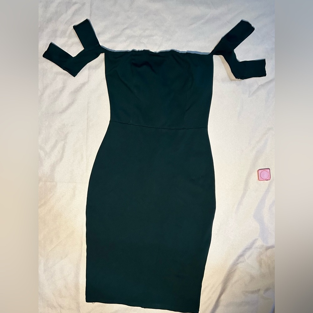 The Vintage Shop Strapless Black Dress
